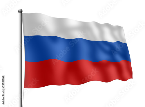 Obraz na płótnie Russland-Flagge w salonie