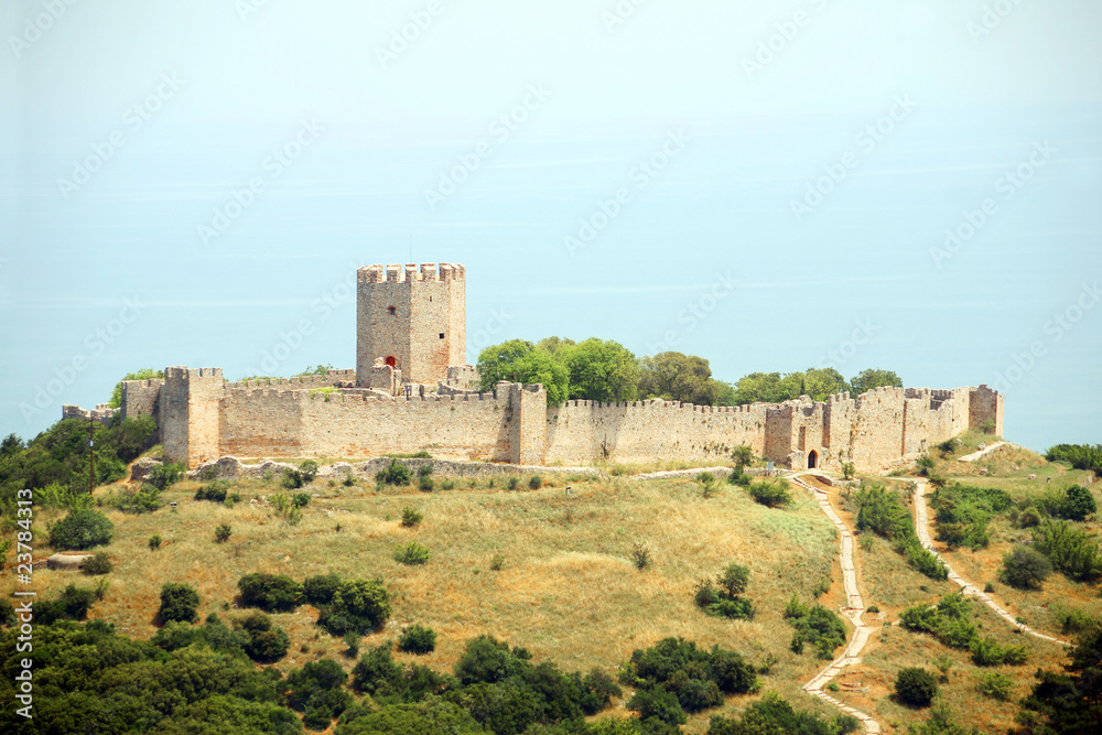 Fototapeta premium Greece - Byzantine stone fortress at North of country