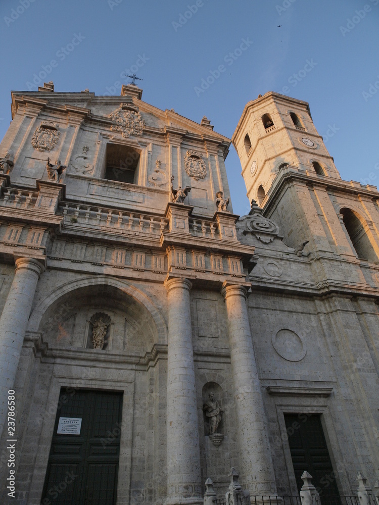 Catedral de Valladolid al atardecer