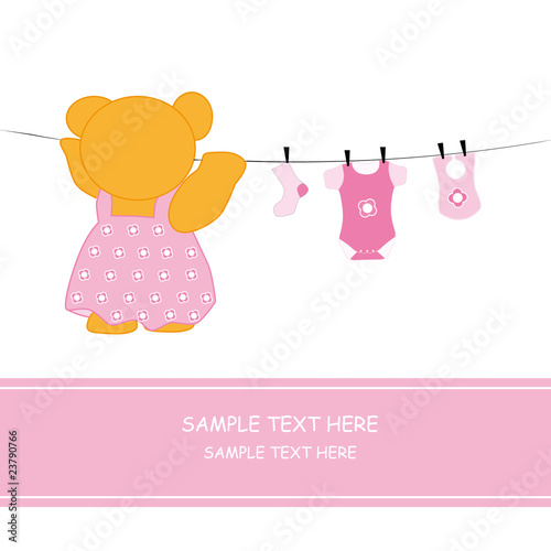 Tarjeta felicitación bebe