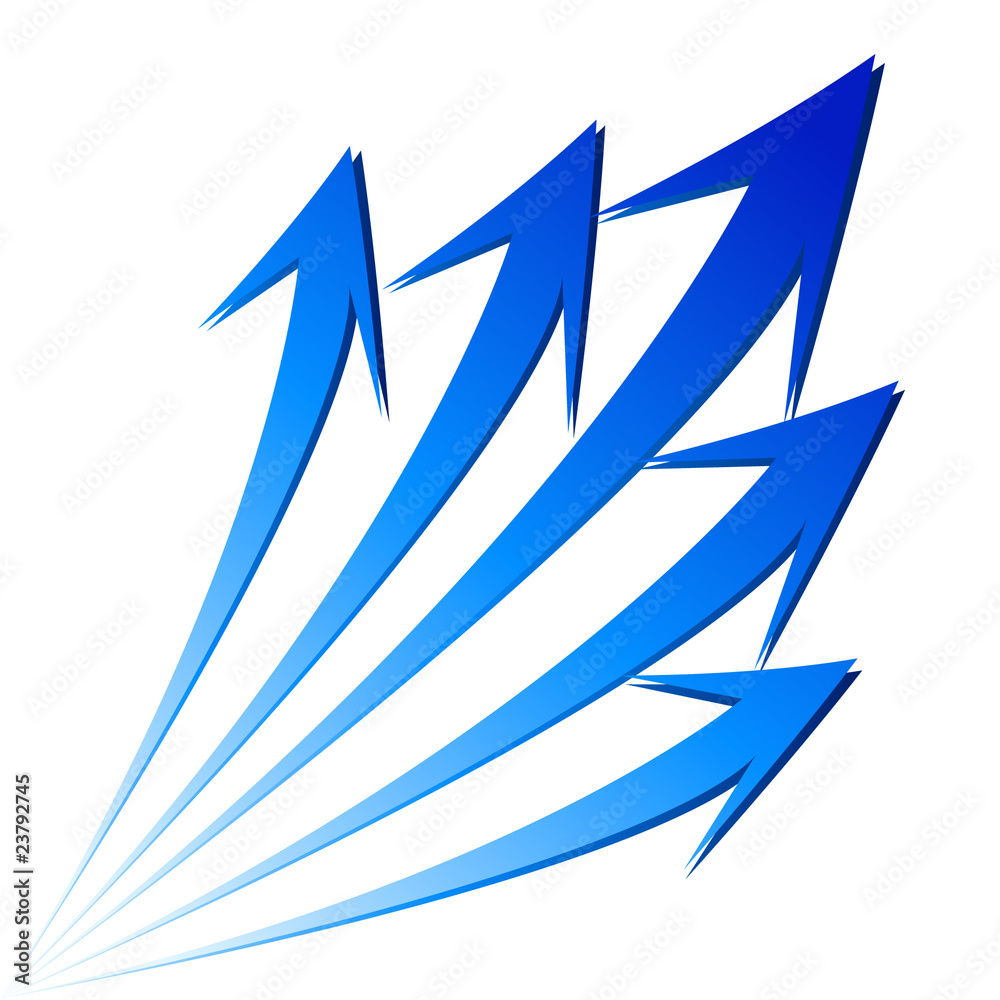 Isolated grow arrows stat financial graph. Isolated grow arrows stat financial graph.