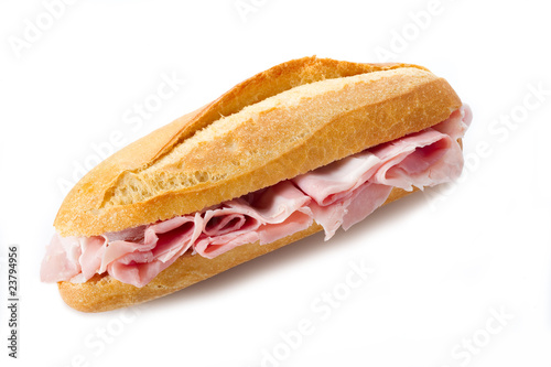 sandwich with cooked ham - panino al prosciutto cotto