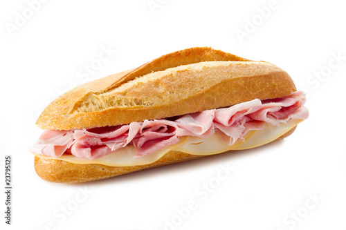 sandwich with cooked ham - panino al prosciutto cotto
