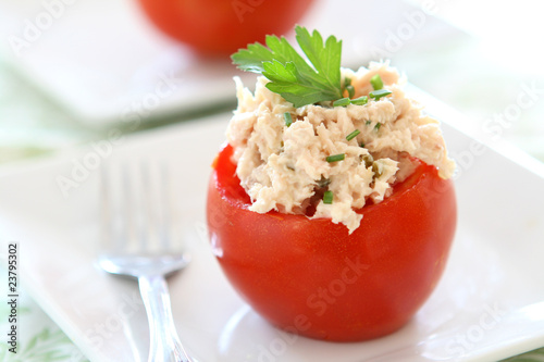 Tomato Stuffed with Tuna Salad