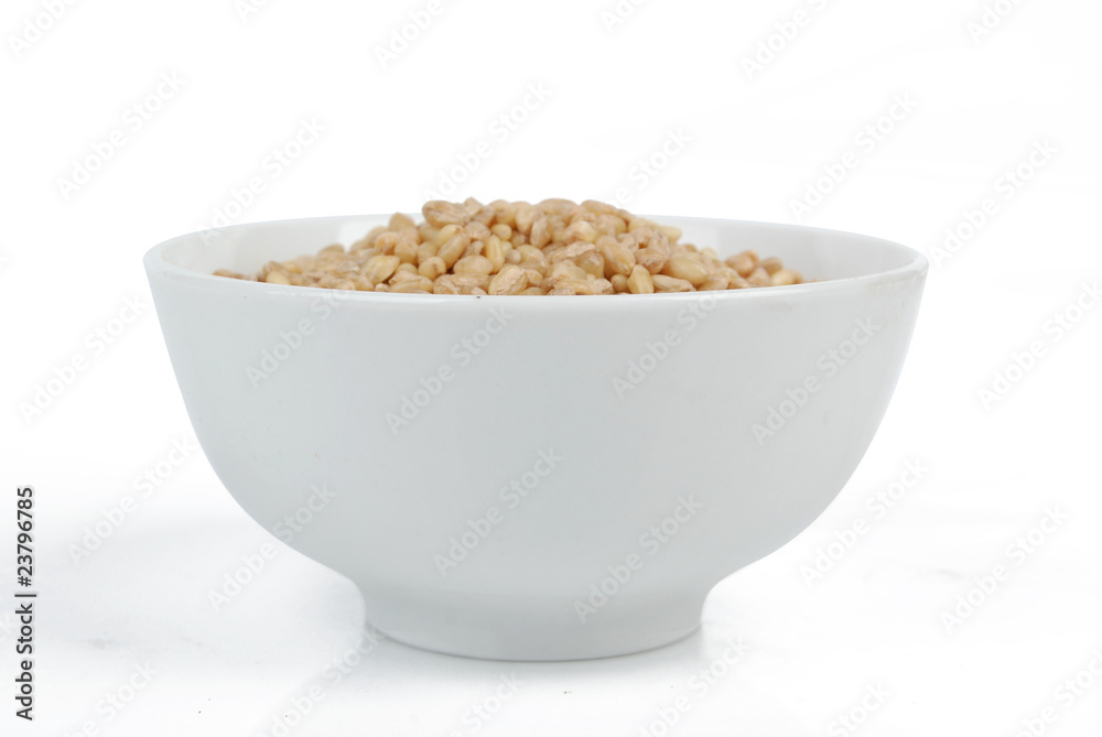 wheat seeds in bowl wheat seeds in bowl