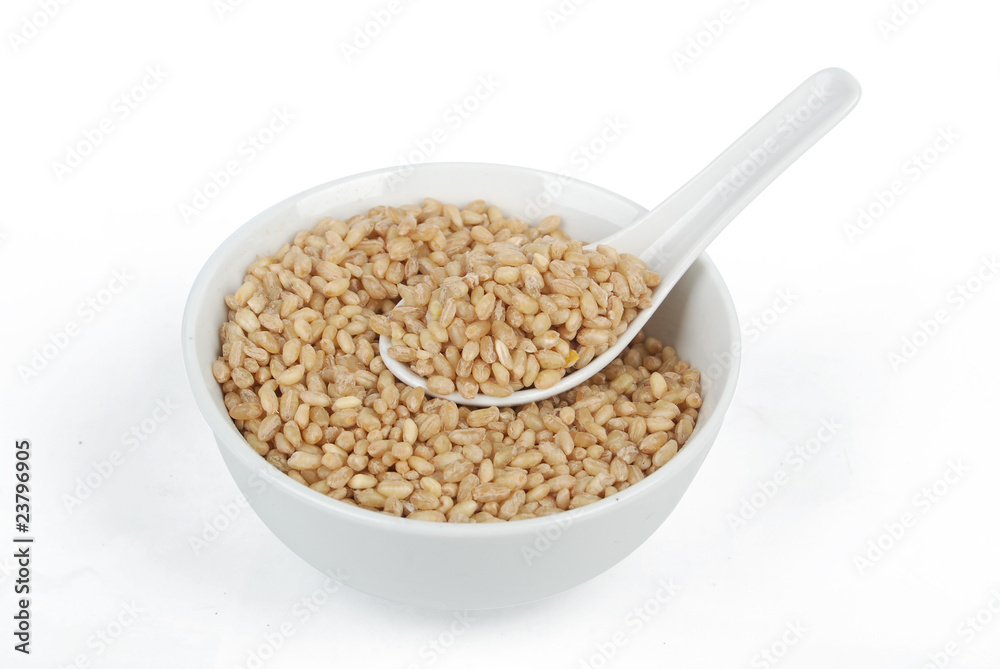 wheat seeds in bowl wheat seeds in bowl