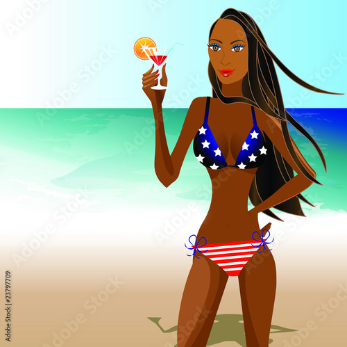 Patriotic Woman 1