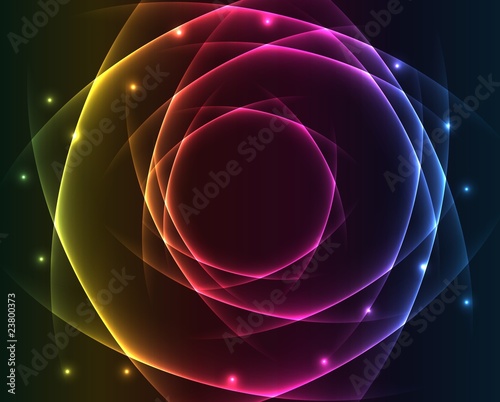 Abstract lights - colored vector background