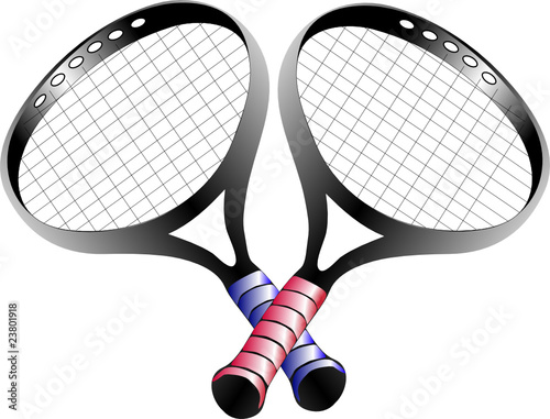 crossed tennis rackets