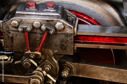 Details of locomotive's valve gear