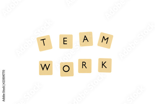 teamwork abstract with clipping paths photo