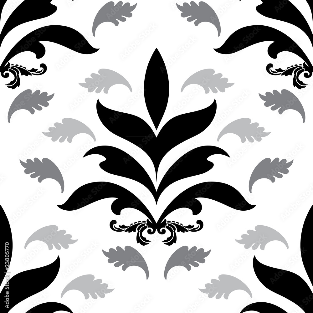 Fototapeta premium Vector illustration. Retro seamless pattern.