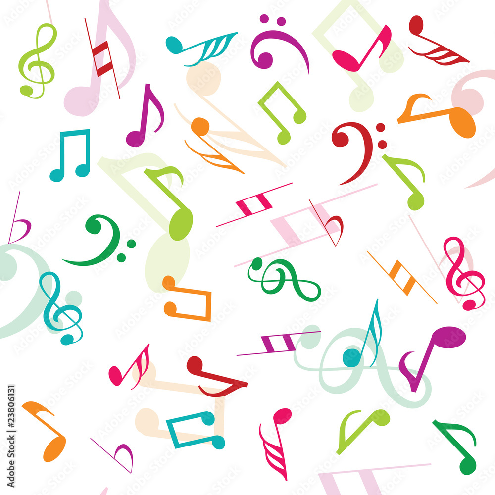 Background with musical notes Background with musical notes