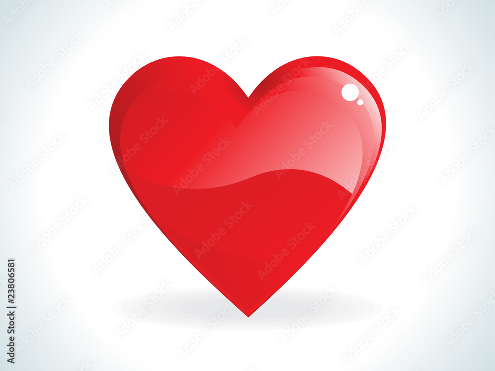 abstract red gossy heart abstract red gossy heart