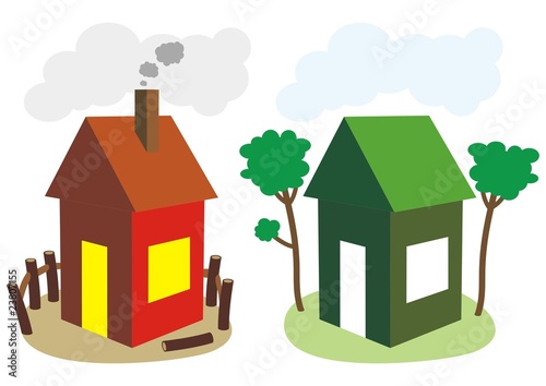 ordinary and ecological environmental friendly house