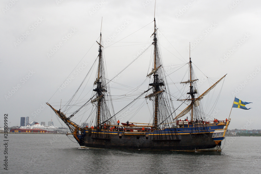 An old ship in Baltic sea