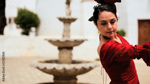 Beautiful Spanish Flamenco Dancer