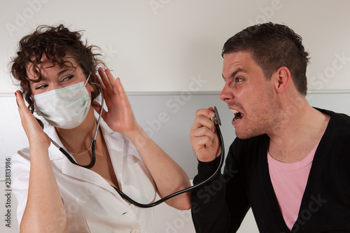 Angry patient