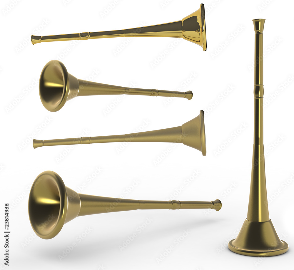 Obraz premium golden vuvuzela - satin, matte, polished version
