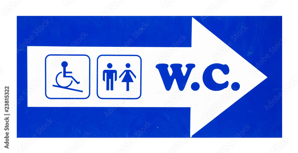 Toilet sign