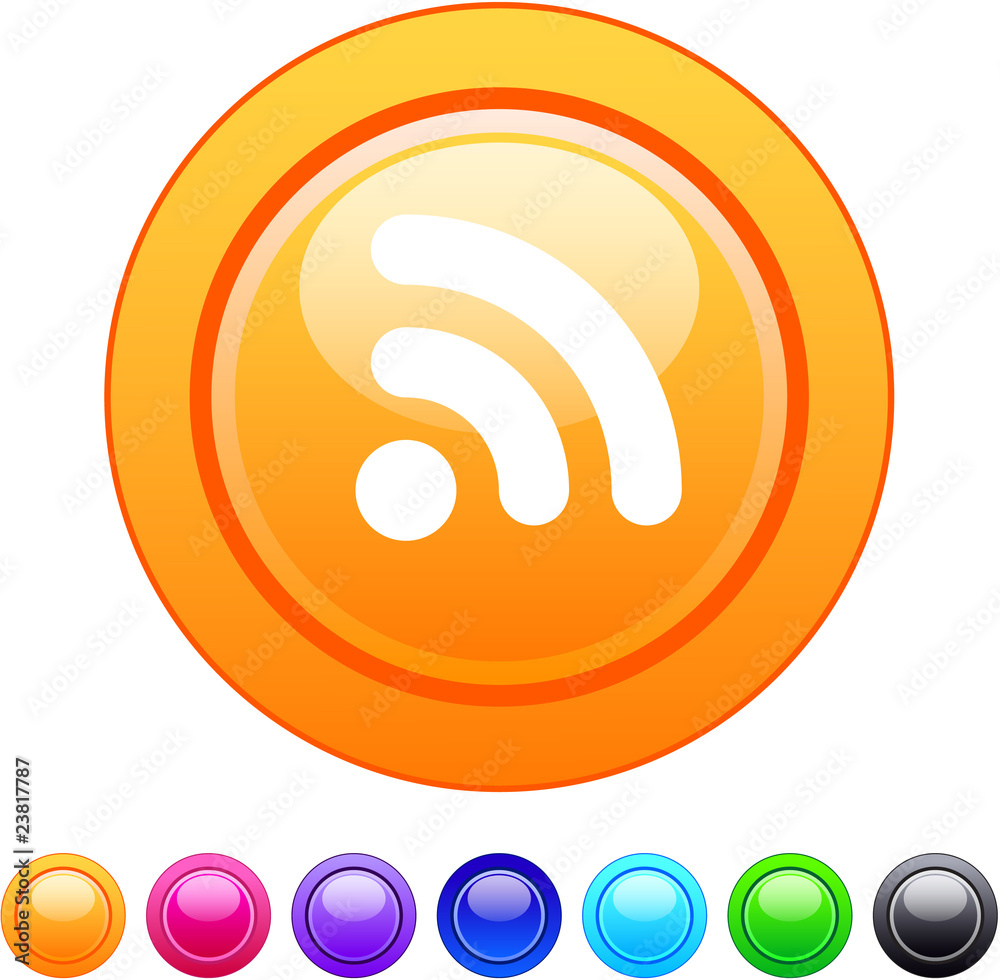 Rss circle button. Rss circle button.