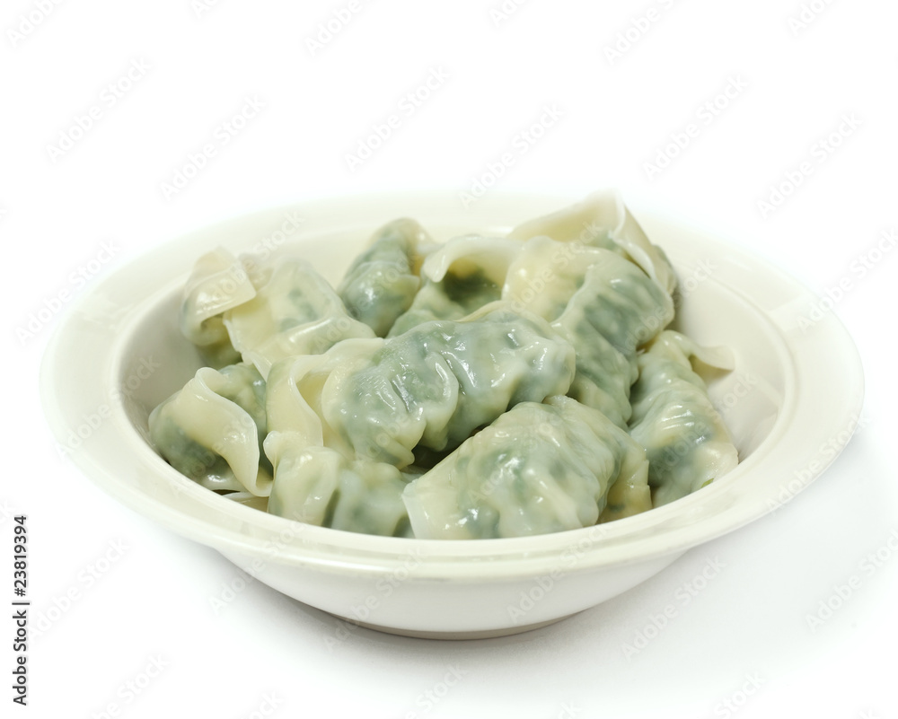 chinese dumpling in bowl