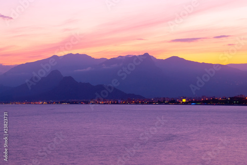 Colourful turkish sunset