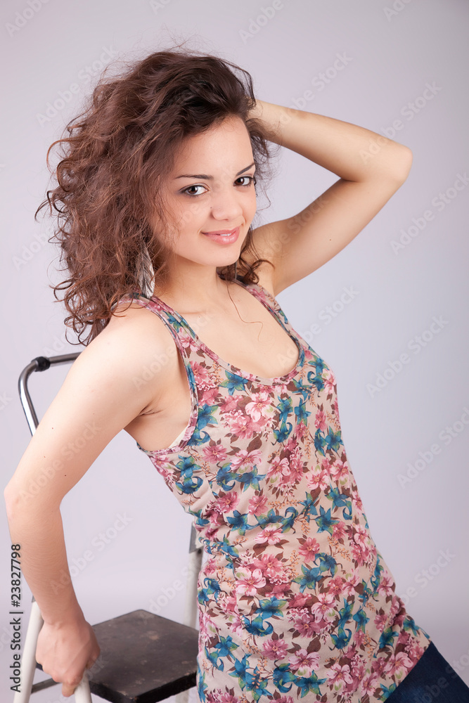 Young and beautiful woman posing Young and beautiful woman posing