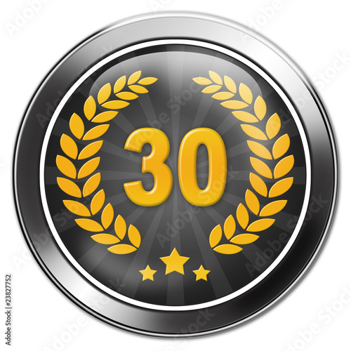 button geburtstag jubiläum 30 jahre, dreissig