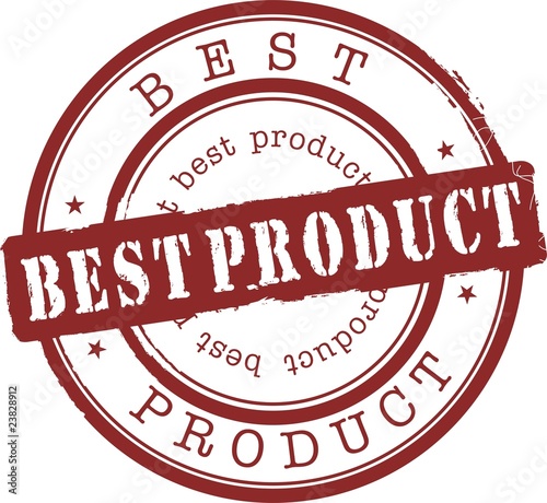 best product stamp with red ink. Isolated