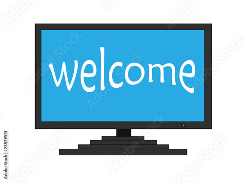 welcome on TV screen