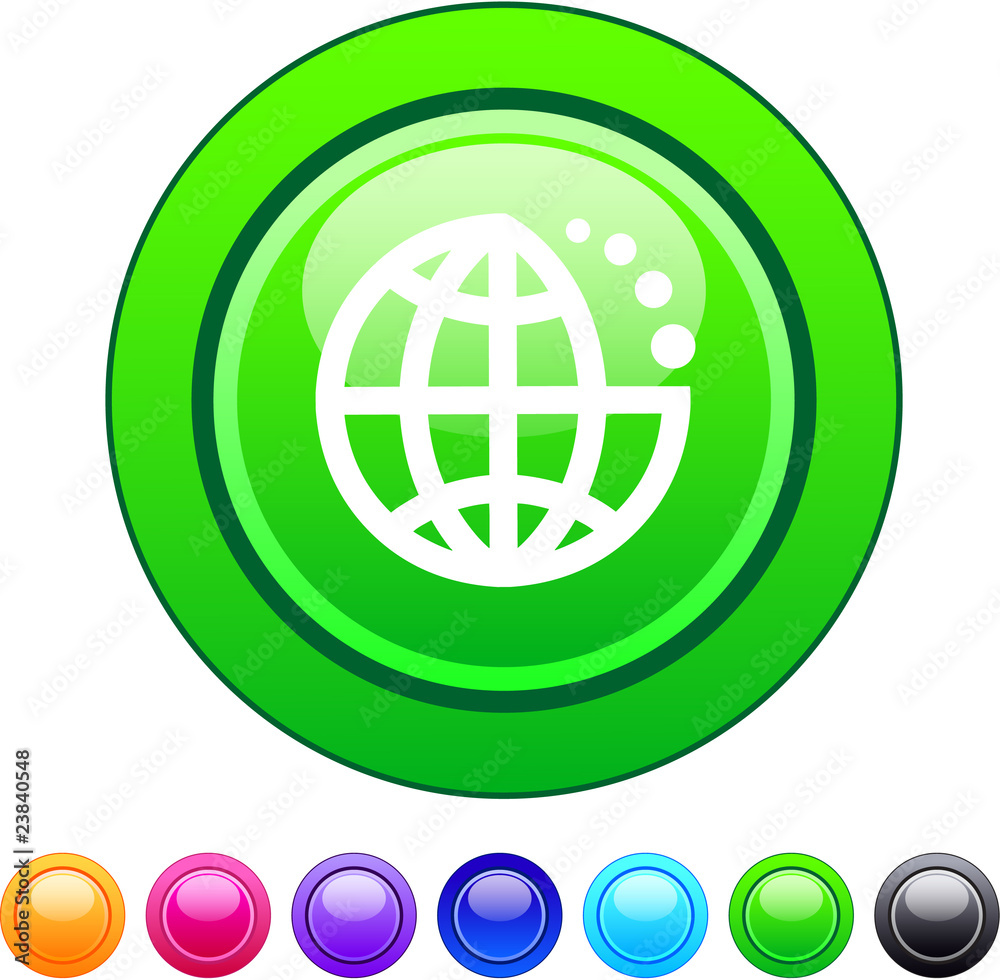 Planet circle button. Planet circle button.