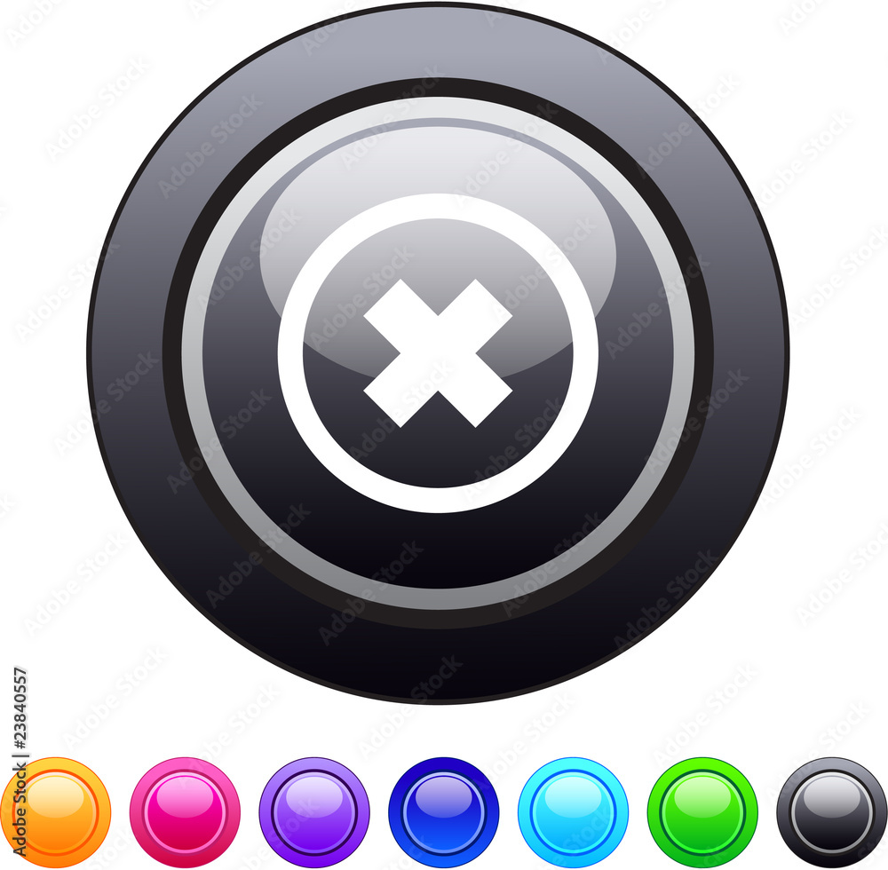 Delete cross circle button. Delete cross circle button.