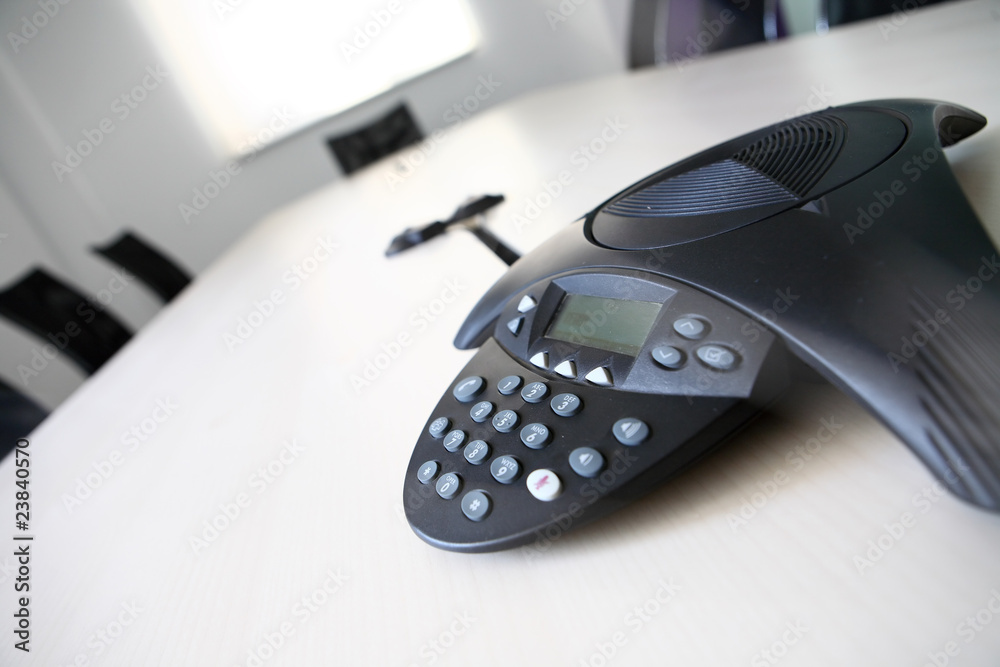 closeup of modern business meeting rooms and telephone closeup of modern business meeting rooms and telephone