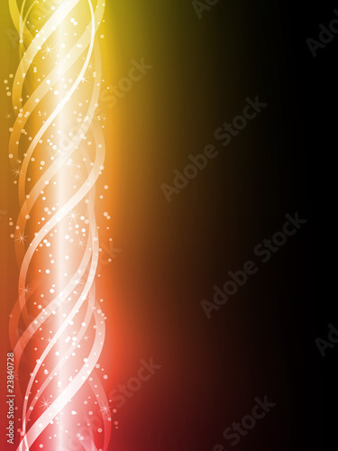 Red an Yellow Colorful Glowing Lines Background.