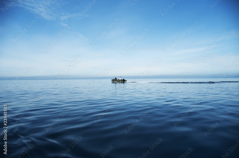 Fototapeta premium boat at-sea