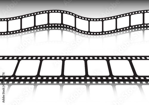 Vector film strip illustration set
