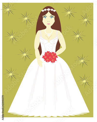 girl in wedding dress