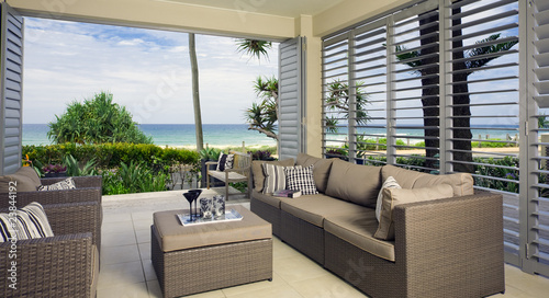 Fotografia, Obraz beautiful waterfront suite with ocean views