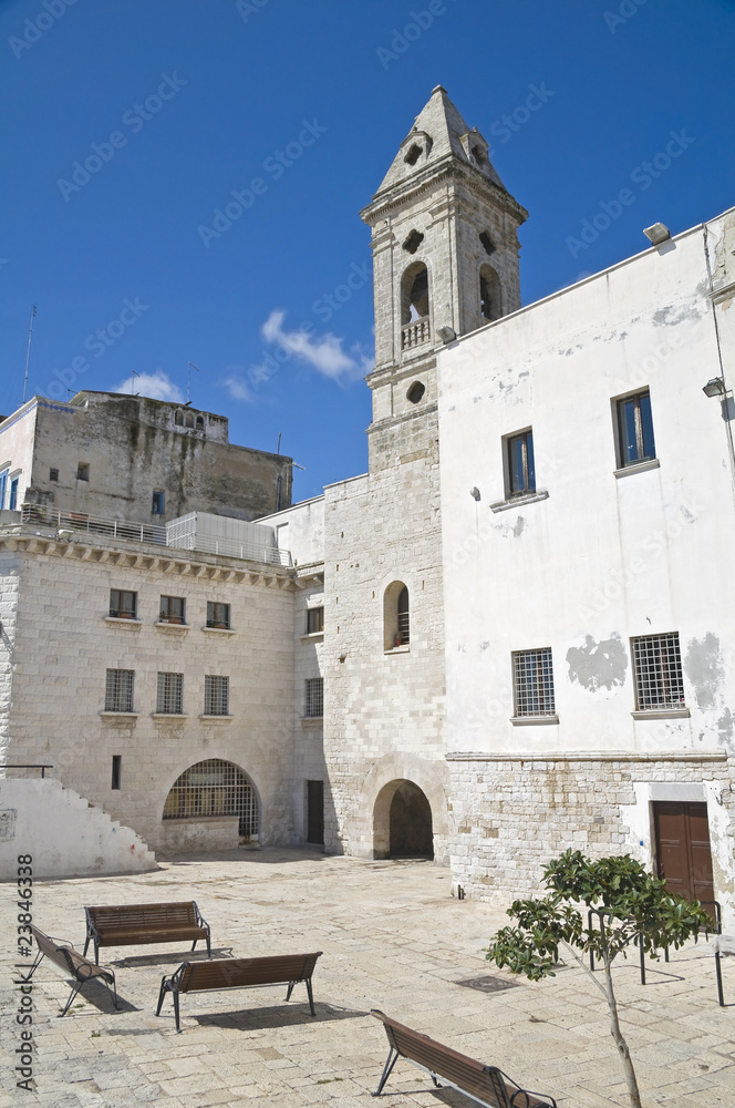 Muraglia with Annunziata Belltower Church. Bari. Apulia.