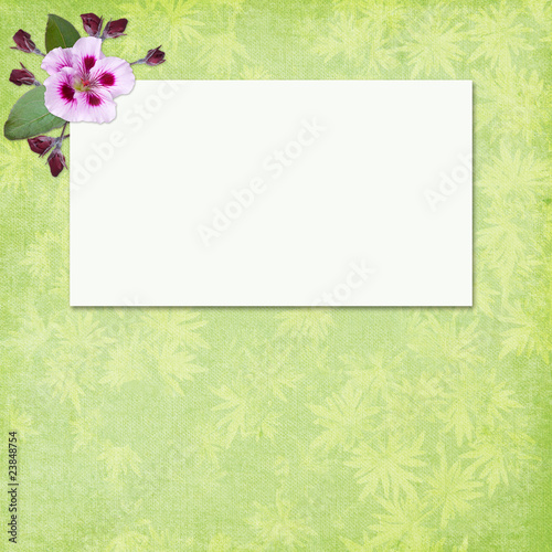 blank note paper on textured background