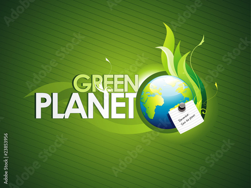 green planet vector