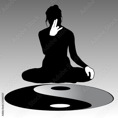 Yoga poses and Yin-Yang