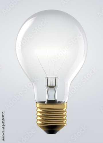 Glühbirne grauer Hintergrund