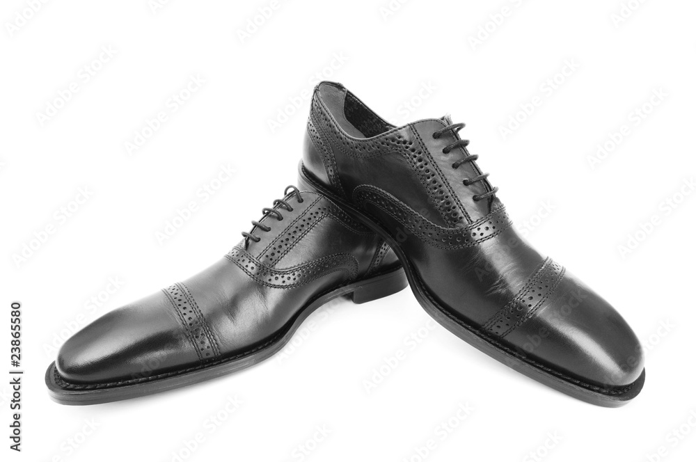 Male shoes isolated on the white background Male shoes isolated on the white background