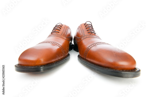 Male shoes isolated on the white background