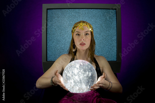 Fényképezés Fortune Teller with Crystal ball