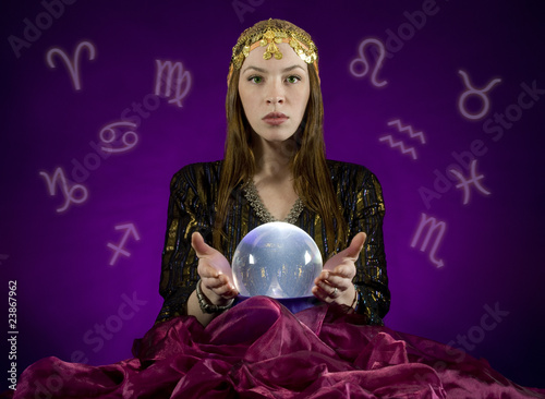 Fortune Teller with Crystal ball