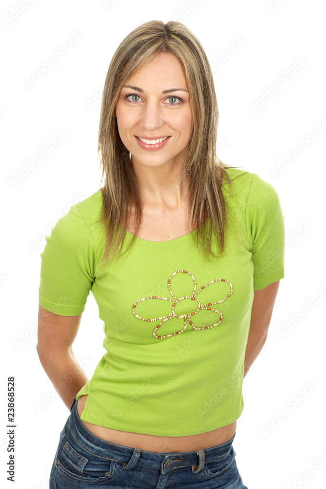 Fototapeta premium Happy beautiful woman