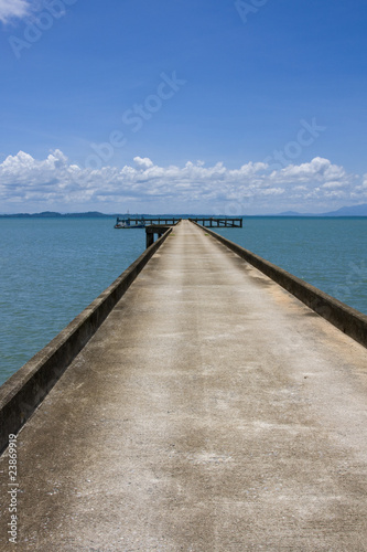 Dock to the ferry pier. Thailand.